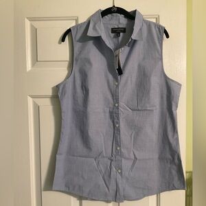 Banana Republic Factory Sleeveless Collared Blouse NWT